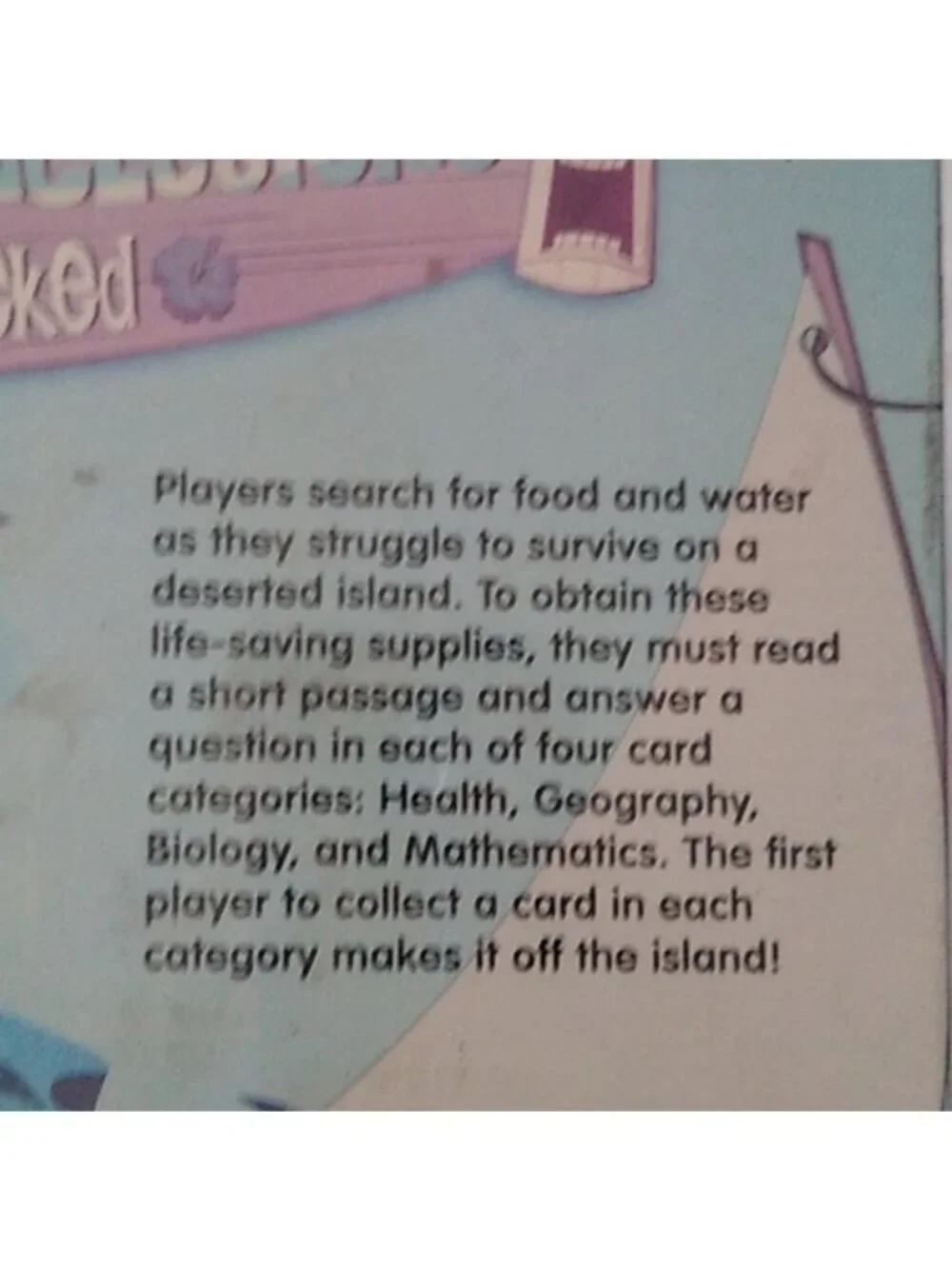 Edupress Drawing Conclusions Game, SHIPWRECKED Blue Level (EP61081)